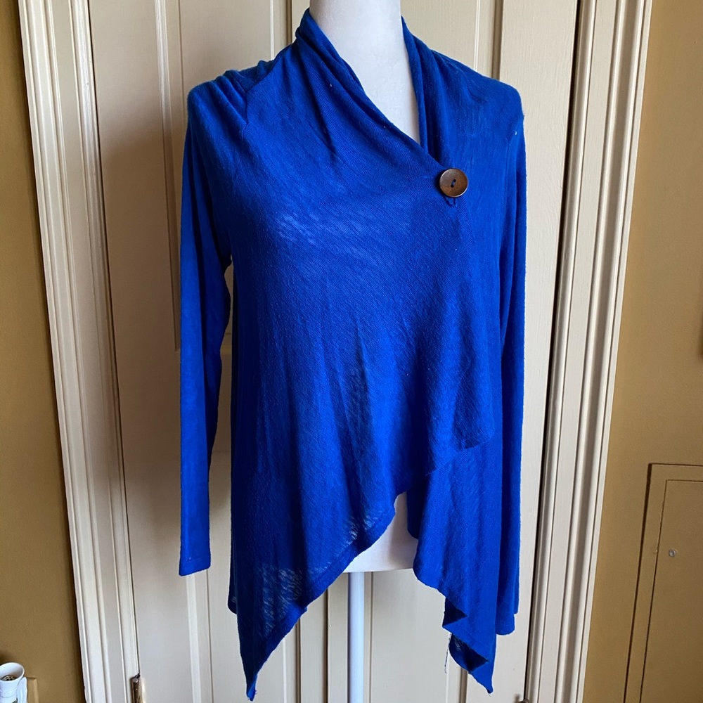 Blue cardigan